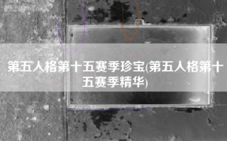 第五人格第十五赛季珍宝(第五人格第十五赛季精华)