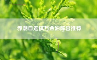 赤潮自走棋万金油阵容推荐