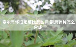 赛尔号怀旧服莫比怎么抓(谱尼碎片怎么合成)