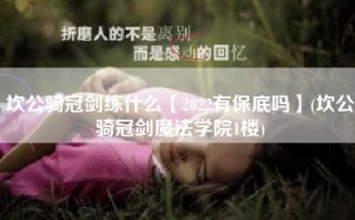 坎公骑冠剑练什么【2022有保底吗】(坎公骑冠剑魔法学院1楼)