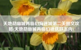 天地劫幽城再临幻海迷城第二关图文攻略(天地劫幽城再临幻镜胧妖五内)