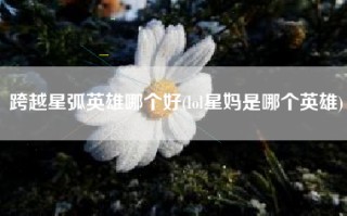 跨越星弧英雄哪个好(lol星妈是哪个英雄)