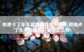 跑跑卡丁车手游魔怪要花多少钱(跑跑卡丁车手游魔狼芬里尔怎么样)