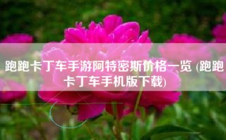 跑跑卡丁车手游阿特密斯价格一览 (跑跑卡丁车手机版下载)