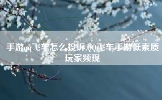 手游qq飞车怎么投诉,QQ飞车手游低素质玩家频现