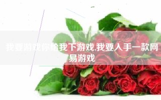 我要游戏你给我下游戏,我要入手一款网易游戏
