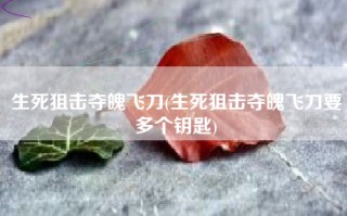 生死狙击夺魄飞刀(生死狙击夺魄飞刀要多个钥匙)