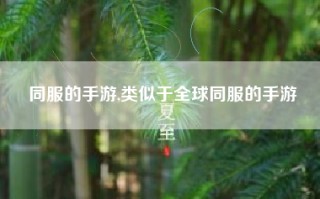 同服的手游,类似于全球同服的手游