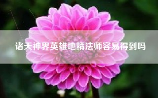 诸天神界英雄地精法师容易得到吗
