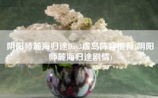 阴阳师麓海归途Day3虚岛阵容推荐(阴阳师麓海归途剧情)
