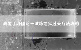 高能手办团龙王试炼地狱过关方法攻略