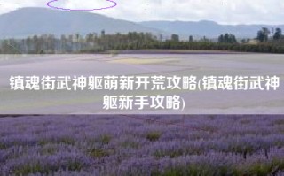 镇魂街武神躯萌新开荒攻略(镇魂街武神躯新手攻略)