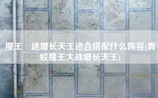 魔王囧途增长天王适合搭配什么阵容(青蛟魔王大战增长天王)