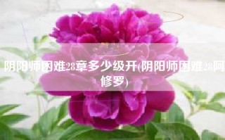 阴阳师困难28章多少级开(阴阳师困难28阿修罗)
