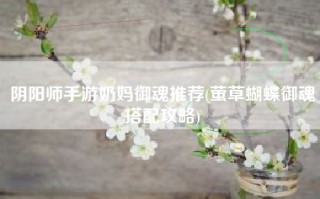 阴阳师手游奶妈御魂推荐(萤草蝴蝶御魂搭配攻略)