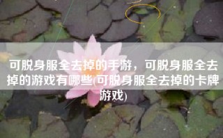 可脱身服全去掉的手游，可脱身服全去掉的游戏有哪些(可脱身服全去掉的卡牌游戏)