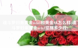 魂斗罗归来黄金m4a1和黄金AK怎么样(魂斗罗归来黄金m4a1觉醒多少钱)