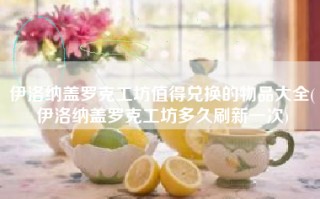 伊洛纳盖罗克工坊值得兑换的物品大全(伊洛纳盖罗克工坊多久刷新一次)