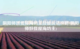 阴阳师妖怪屋海坊主技能玩法攻略(阴阳师妖怪屋海坊主)