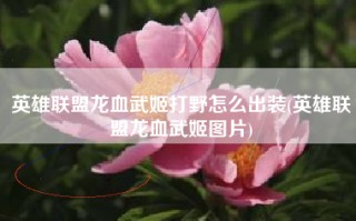 英雄联盟龙血武姬打野怎么出装(英雄联盟龙血武姬图片)