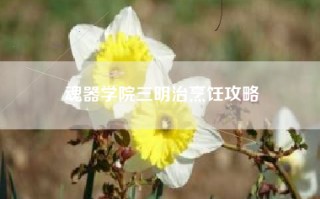 魂器学院三明治烹饪攻略