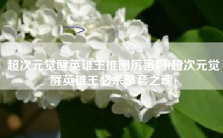 超次元觉醒英雄王推图厉害吗(超次元觉醒英雄王必杀拳套之魂)