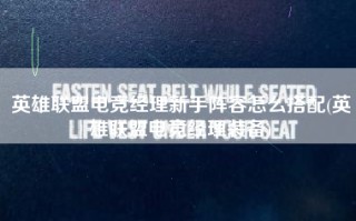 英雄联盟电竞经理新手阵容怎么搭配(英雄联盟电竞经理装备)