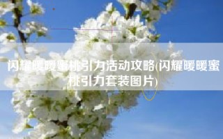 闪耀暖暖蜜桃引力活动攻略(闪耀暖暖蜜桃引力套装图片)