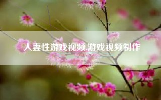 人妻性游戏视频,游戏视频制作