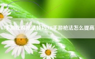 cf手游吃鸡枪法技巧,CF手游枪法怎么提高