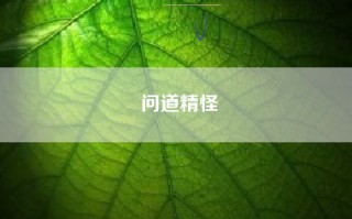 问道精怪