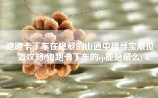 跑跑卡丁车在隐藏的山道中搜寻宝藏位置攻略(跑跑卡丁车的cp能隐藏么)