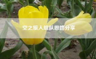 空之旅人组队思路分享