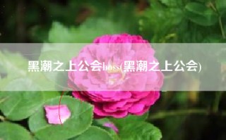 黑潮之上公会boss(黑潮之上公会)