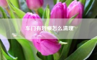 车门有划痕怎么清理