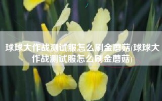 球球大作战测试服怎么刷金蘑菇(球球大作战测试服怎么刷金蘑菇)