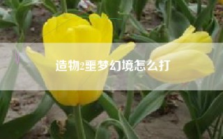 造物2噩梦幻境怎么打