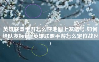 英雄联盟手游怎么在地图上发信号-如何给队友标记-(英雄联盟手游怎么定位战区)
