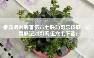 香肠派对刺客伍六七联动可乐皮肤一览(香肠派对刺客伍六七下载)