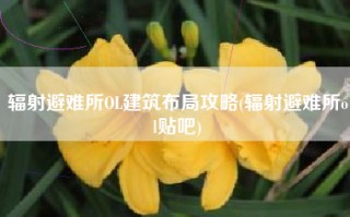 辐射避难所OL建筑布局攻略(辐射避难所ol贴吧)