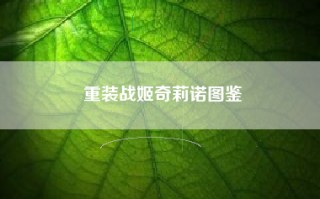 重装战姬奇莉诺图鉴