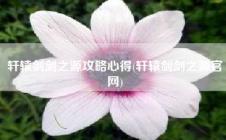 轩辕剑剑之源攻略心得(轩辕剑剑之源官网)
