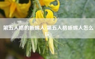 第五人格的蜥蜴人(第五人格蜥蜴人怎么玩)