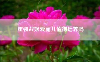 重装战姬爱丽儿值得培养吗