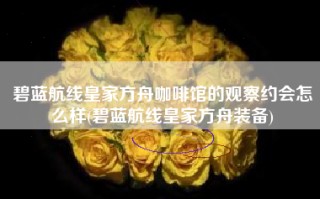 碧蓝航线皇家方舟咖啡馆的观察约会怎么样(碧蓝航线皇家方舟装备)