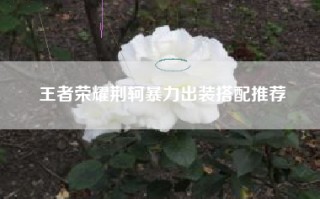 王者荣耀荆轲暴力出装搭配推荐