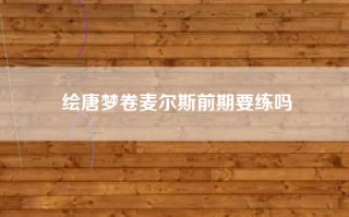 绘唐梦卷麦尔斯前期要练吗