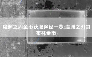 魔渊之刃金币获取途径一览(魔渊之刃哥布林金币)