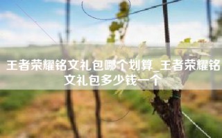 王者荣耀铭文礼包哪个划算_王者荣耀铭文礼包多少钱一个