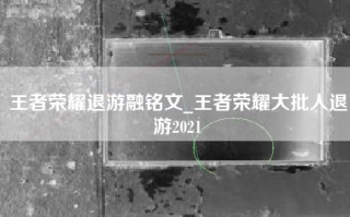 王者荣耀退游融铭文_王者荣耀大批人退游2021